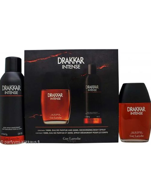 Guy Laroche Drakkar Intense Gift Set 100ml EDP + 200ml Deodorant Spray