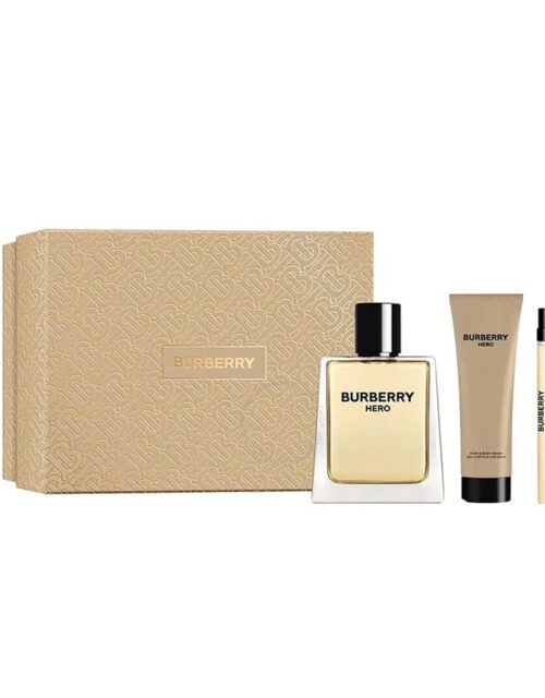 Set Burberry Hero Edt 100ml Gel 75ml Mini 10ml