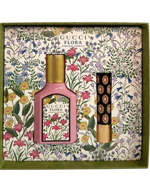 Set Gucci Flora Gorgeous Gardenia Edp 30ml Lipstick